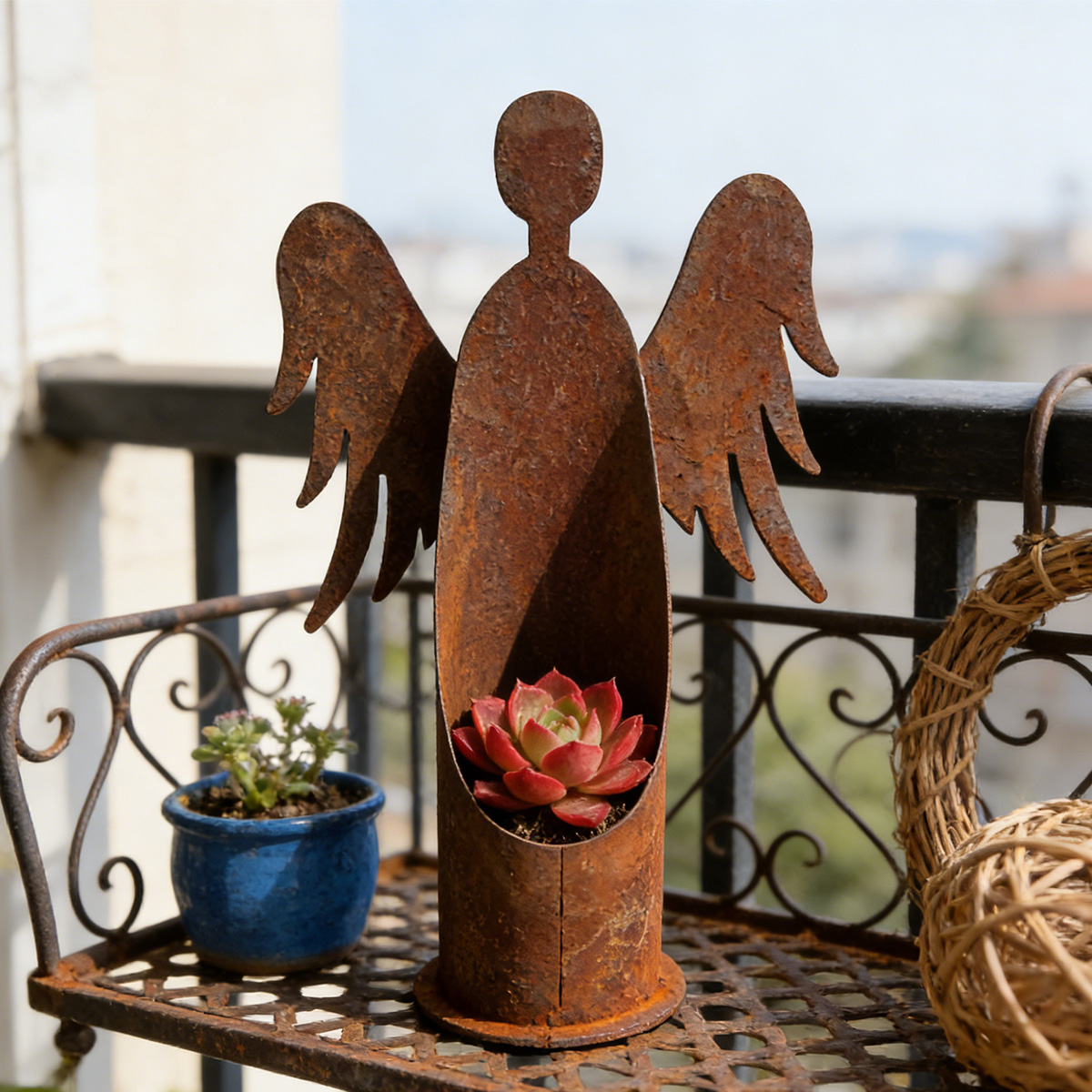 Outdoor Furniture Iron - 1 Adet Demir Bahçe Heykeli, Kır
