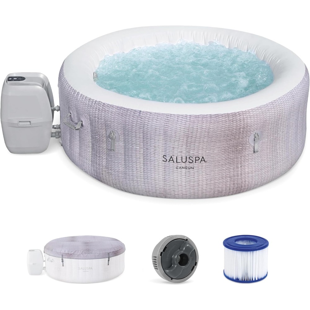 Inflatable Hot Tub - SaluSpa Cancun 2-4 Kişilik Şişme Jakuzi,