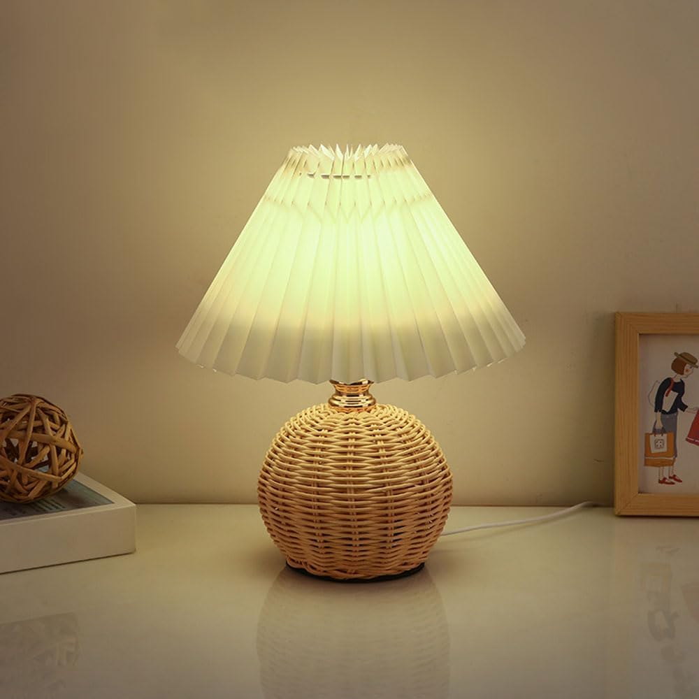 Outdoor Furniture Sale - SCKDAY LED Pileli Masa Lambası Rattan