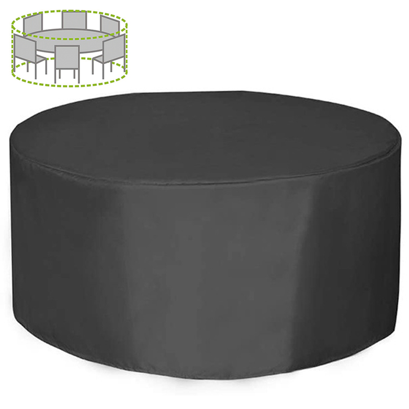 Outdoor Furniture Fabric Waterproof - 12 Boyutlu Yuvarlak Mobilya Örtüsü 210D