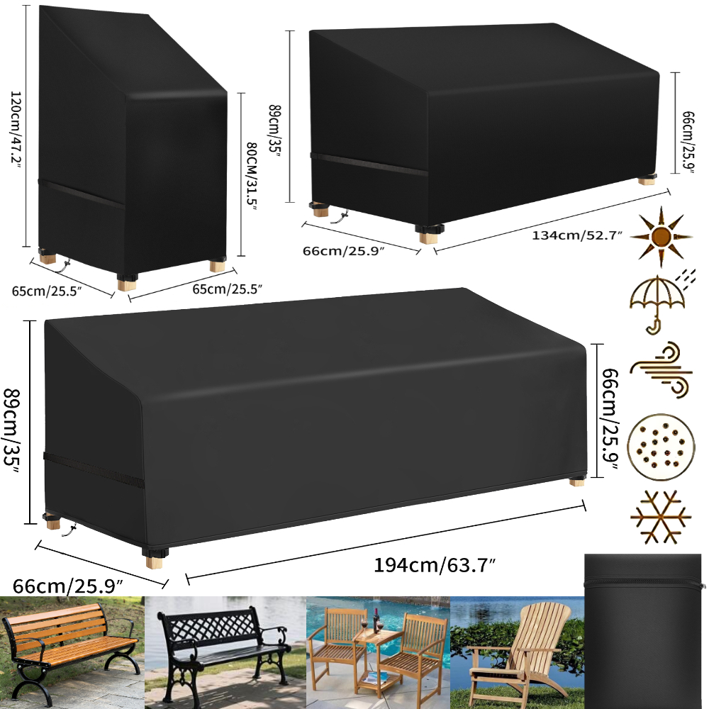 Outdoor Furniture Fabric Waterproof - Su geçirmez Veranda Sandalyesi Toz Örtüleri