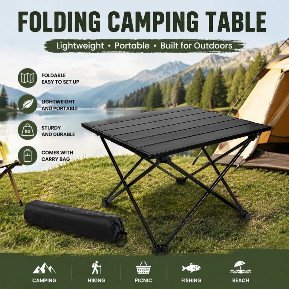 Outdoor Furniture Iron - Ultra hafif Taşınabilir Kamp Katlanır Masa