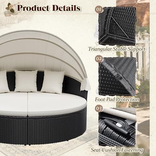 Açık Hava Yuvarlak Şezlong, Ge - Outdoor Daybed Furniture incelemesi ve fiyatı