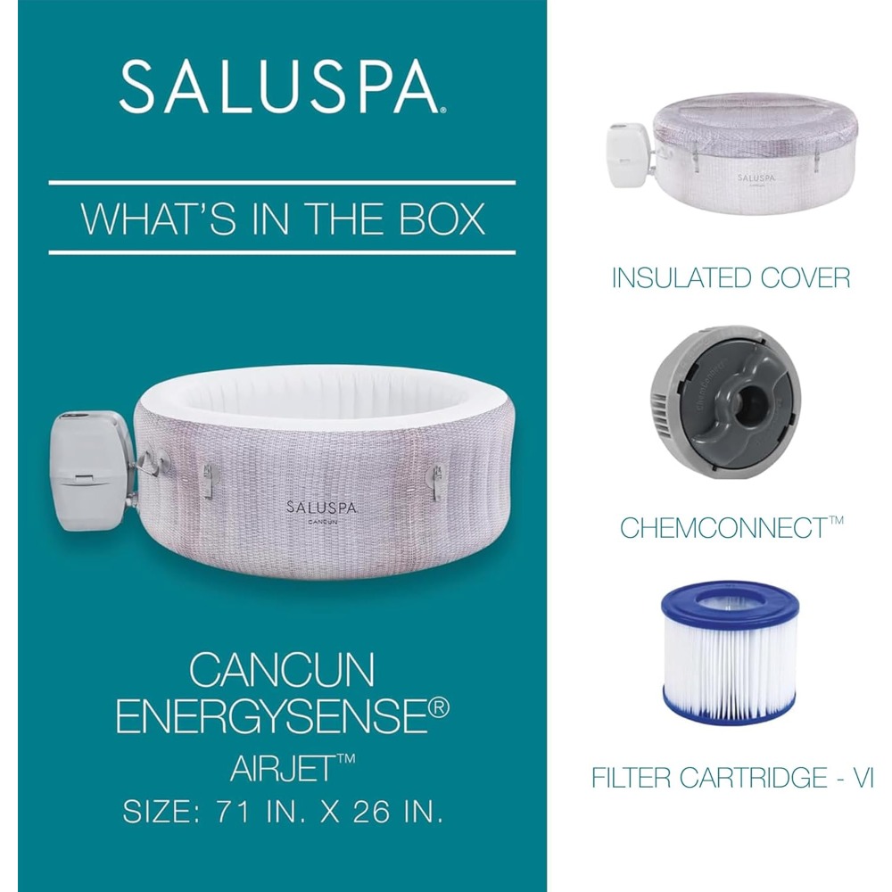 SaluSpa Cancun 2-4 Kişilik Şiş - Inflatable Hot Tub incelemesi ve fiyatı