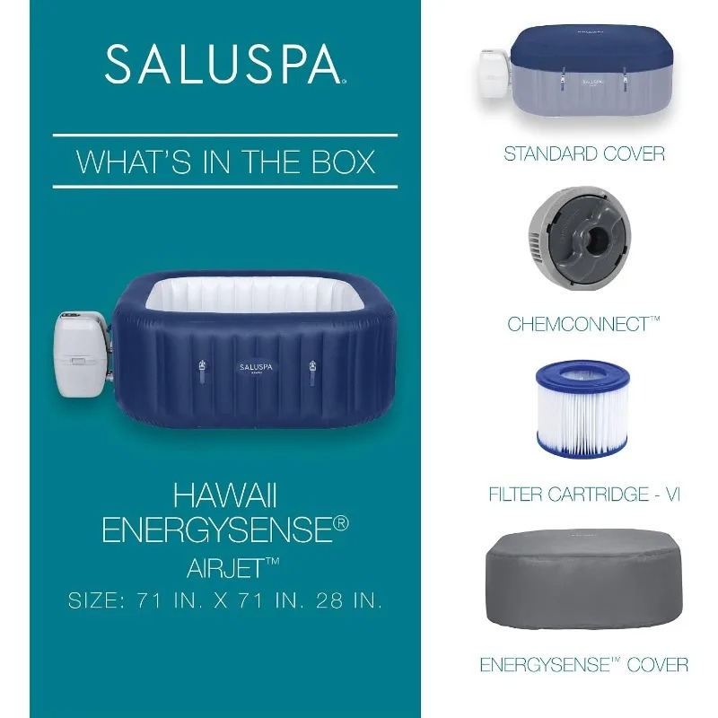 SaluSpa AirJet 4 ila 6 Kişilik - Inflatable Hot Tub incelemesi ve fiyatı