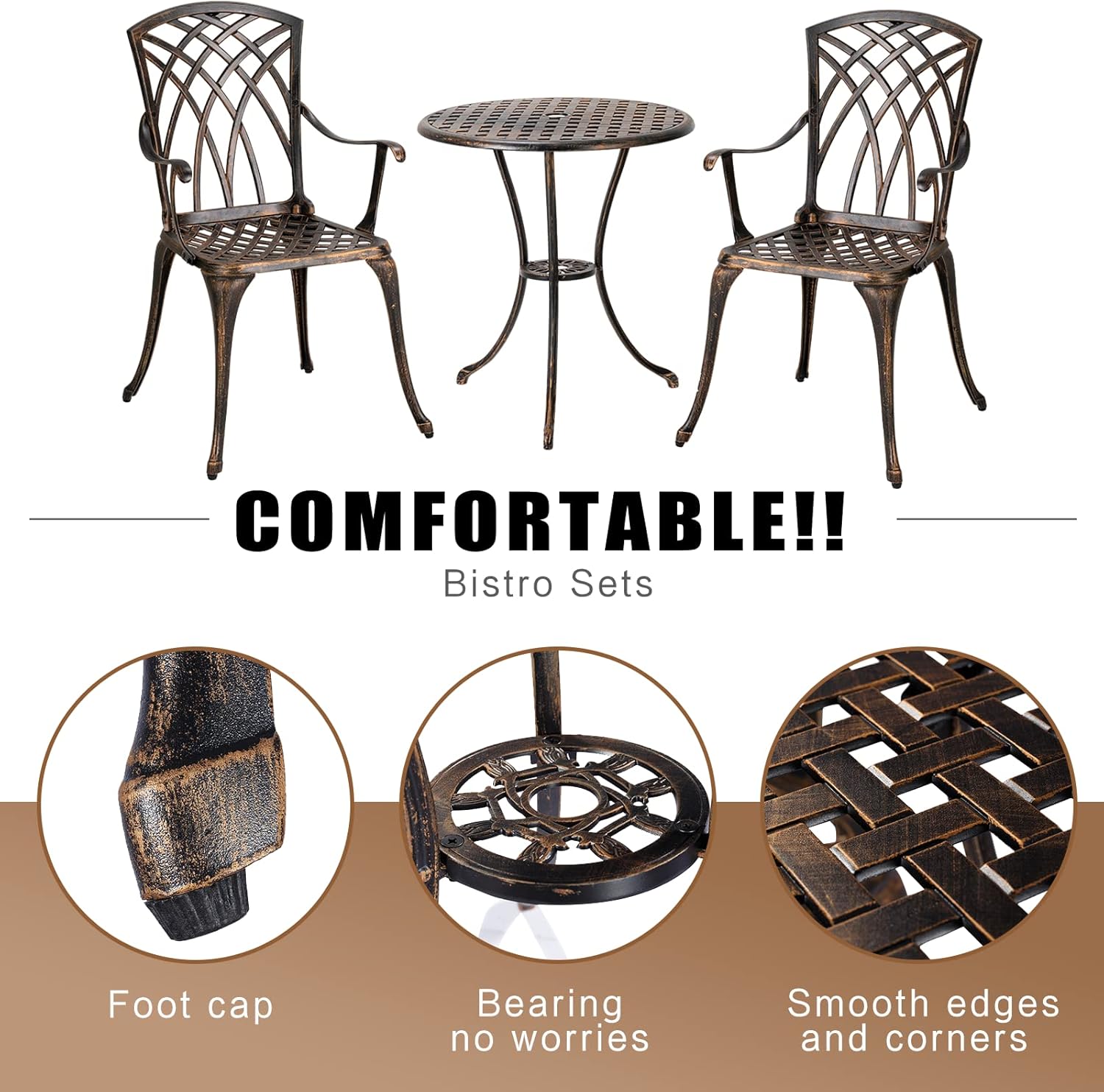 Bronz paslanmaz döküm alüminyu - Outdoor Furniture Sofa incelemesi ve fiyatı