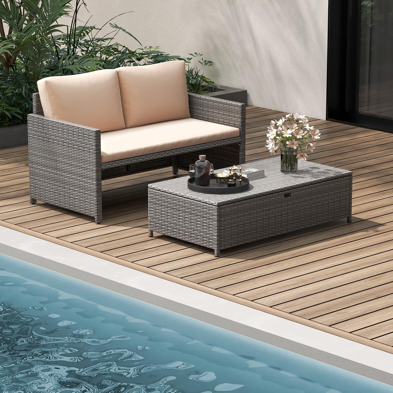 Hasır Veranda Gündüz Yatağı İk - Outdoor Daybed Furniture incelemesi ve fiyatı
