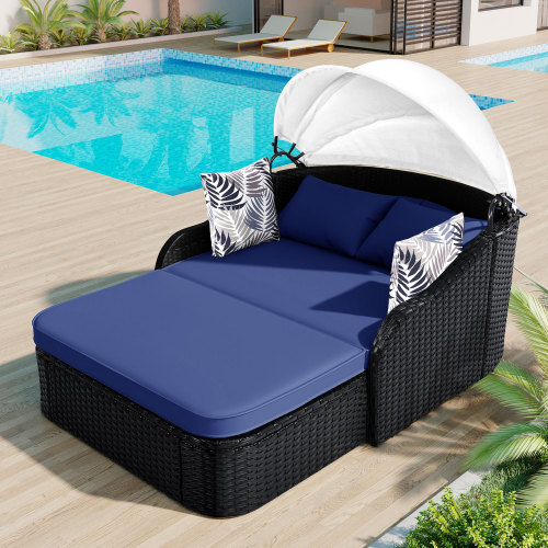 79,9 inç Ayarlanabilir Tenteli - Outdoor Daybed Furniture incelemesi ve fiyatı