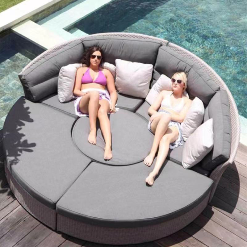Dış Mekan Rattan Yuvarlak Dayb - Outdoor Daybed Furniture incelemesi ve fiyatı