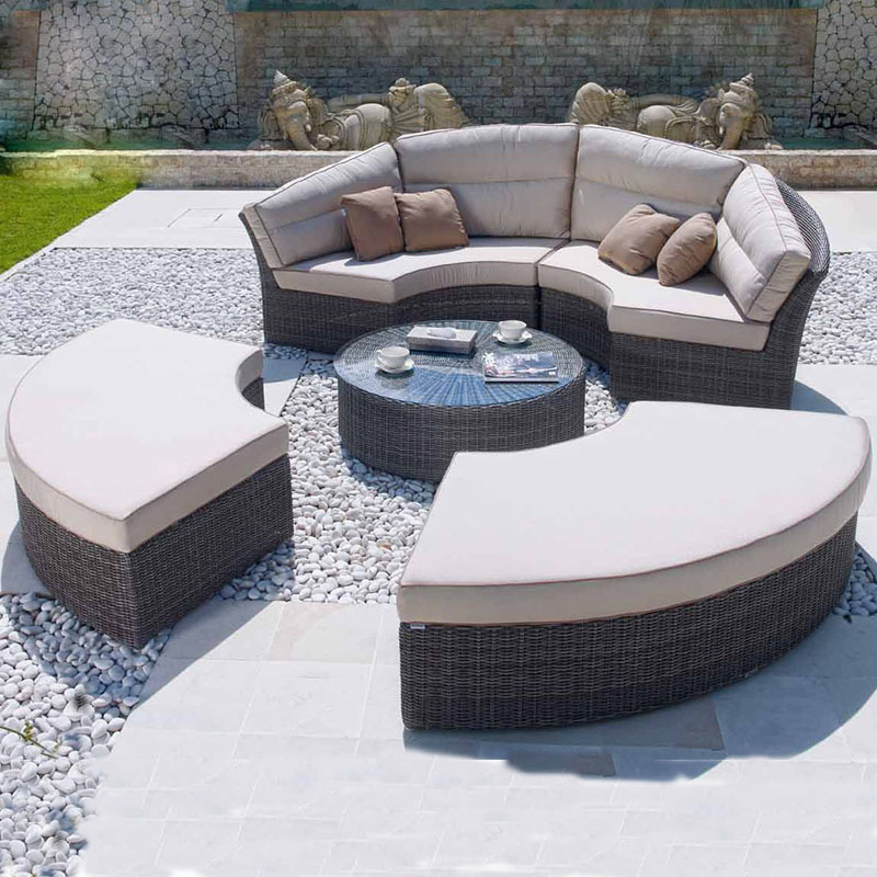 Dış Mekan Rattan Yuvarlak Dayb - Outdoor Daybed Furniture incelemesi ve fiyatı