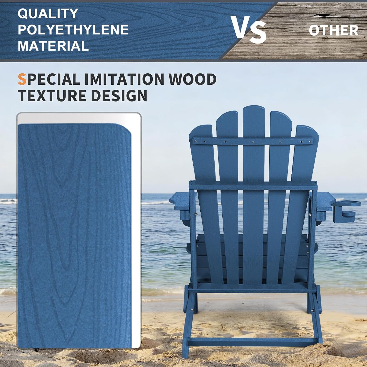 Büyük Boy Katlanır Adirondack  - Outdoor Furniture Easy To Clean incelemesi ve fiyatı